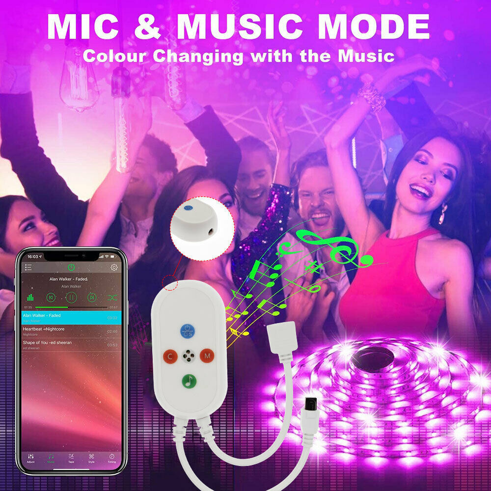 Led Strip Lights 5050 RGB Bluetooth with Remote