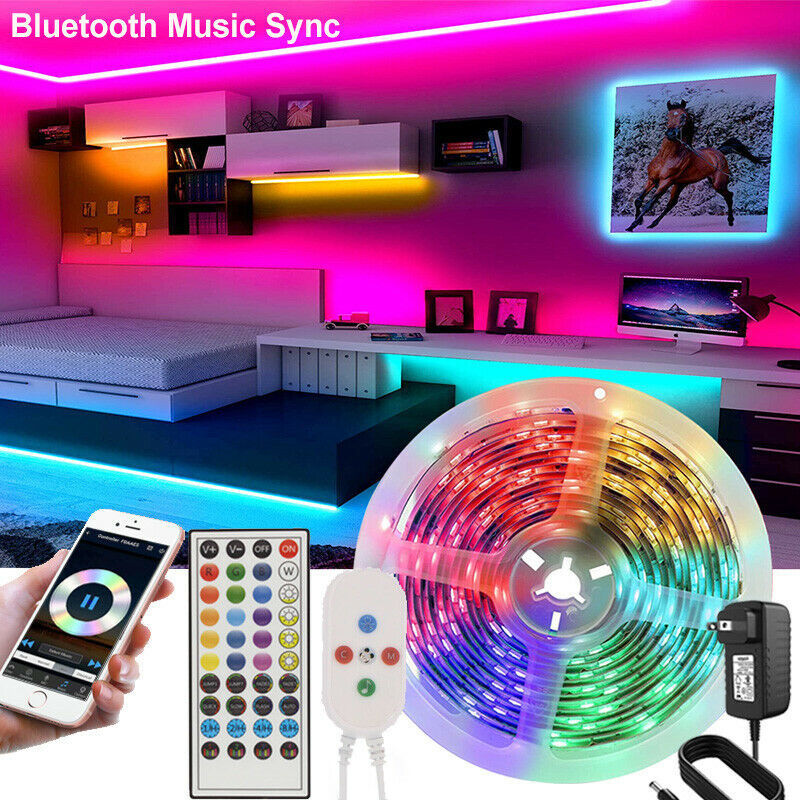 Led Strip Lights 5050 RGB Bluetooth with Remote