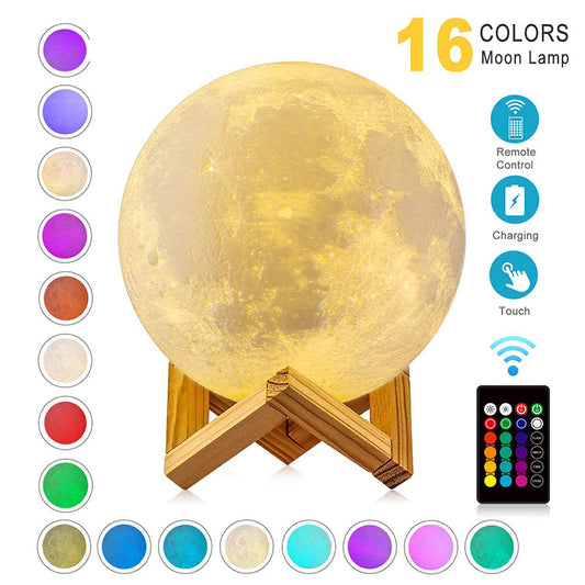 LED Night Lights Moon Lamp 3D Print